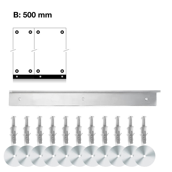 Vægkit til montering af skabs bredde 500mm – image 1
