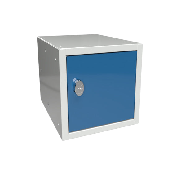 Opbevaringsboks 270x270x350 mm Blå dør, greb – image 1