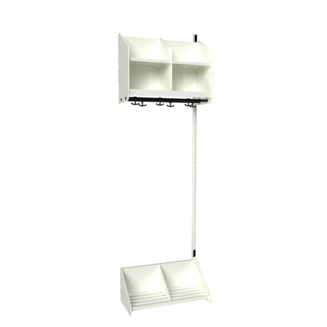 BST Kombination A, Påbygningssektion 2 pladser B 600 mm, hvid – image 2