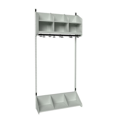 BST Kombination A, Startsektion 3 pladser B 900 mm, lys grå – image 1