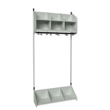 BST Kombination A, Startsektion 3 pladser B 900 mm, lys grå