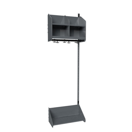 BST Kombination B,  Påbygningssektion 2 pladser B 600 mm, mørk grå – image 2