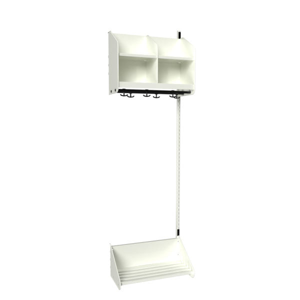 BST Kombination B,  Påbygningssektion 2 pladser B 600 mm, hvid – image 1