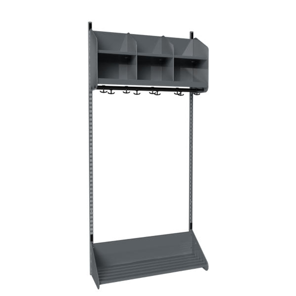 BST Kombination B,  Startsektion 3 pladser B 900 mm, mørk grå – image 2