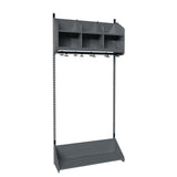 BST Kombination B,  Startsektion 3 pladser B 900 mm, mørk grå – image 2