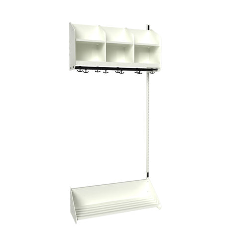 BST Kombination B,  Påbygningssektion 3 pladser B 900 mm, hvid – image 2