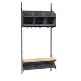 BST Kombination C,  Startsektion 3 pladser B 900 mm, mørk grå – image 2