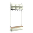 Sonesson BST Kombination D,  Startsektion 3 pladser B 900 mm, hvid – Børnegarderober