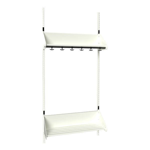Sonesson BST Kombination F, Startsektion 3 pladser B 900 mm, hvid – Børnegarderober