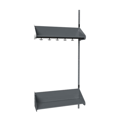 BST Kombination F, Påbygningssektion 3 pladser B 900 mm, mørk grå – image 1