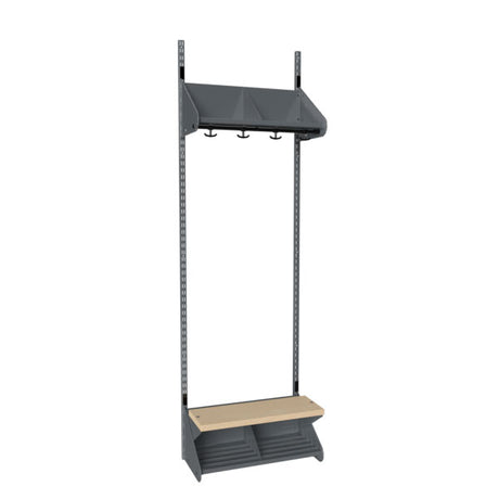 BST Kombination G, Startsektion 2 pladser B 600 mm, mørk grå – image 1