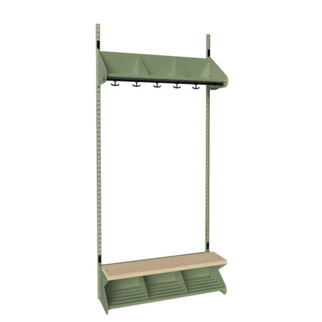 BST Kombination G, Startsektion 3 pladser B 900 mm, grøn – image 2