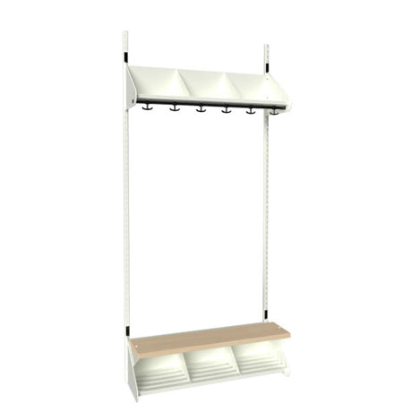 BST Kombination G, Startsektion 3 pladser B 900 mm, hvid – image 2