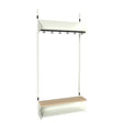Sonesson BST Kombination H, Startsektion 3 pladser B 900 mm, hvid – Børnegarderober