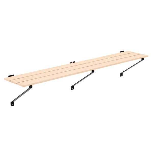 Væghængt bænk i fyr, bredde 2000 mm – image 2