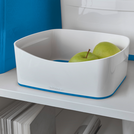 Opbevaringsbakke MyBox hvid/blå