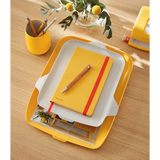 Brevbakke+organizer Cosy gul (2)