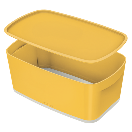Opbevaringsboks MyBox S m/låg Cosy gul