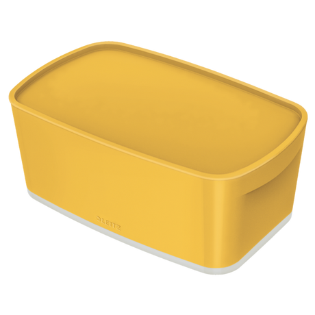 Opbevaringsboks MyBox S m/låg Cosy gul