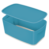 Opbevaringsboks MyBox S m/låg Cosy blå