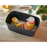 Opbevaringsboks MyBox S m/låg Cosy grå