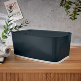 Opbevaringsboks MyBox S m/låg Cosy grå