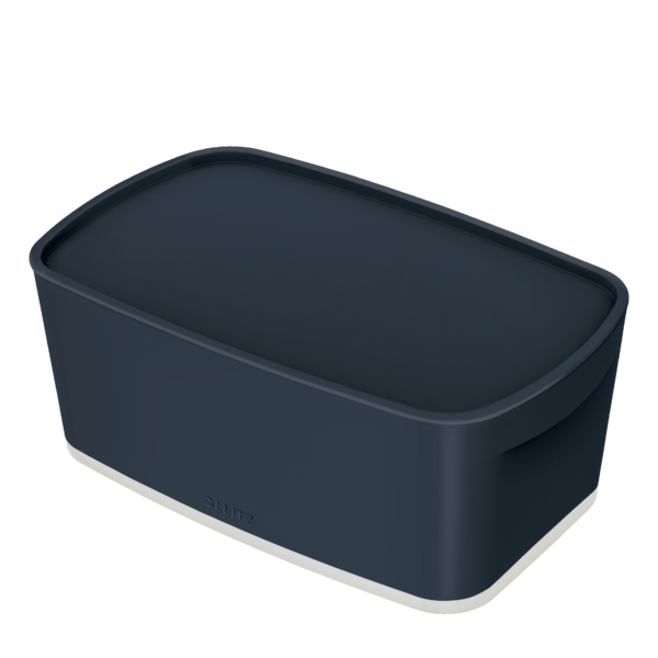 Opbevaringsboks MyBox S m/låg Cosy grå
