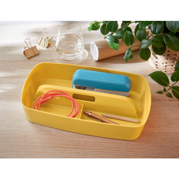 Organiseringsbakke m/håndt MyBox Cosy S gul