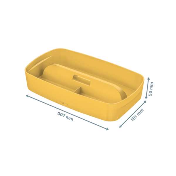 Organiseringsbakke m/håndt MyBox Cosy S gul