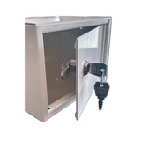 Opbevaringsboks 150x200x150 mm hvid dør, cylinderlås