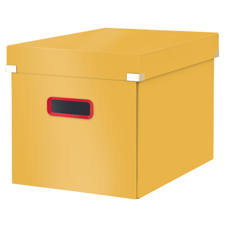 Arkivboks Click & Store Cosy Cube L gul