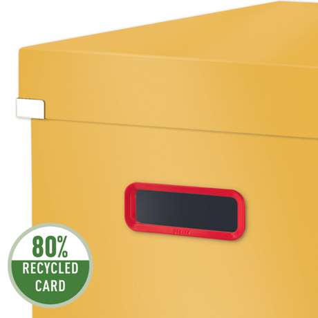 Arkivboks Click & Store Cosy Cube L gul