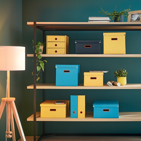 Arkivboks Click & Store Cosy Medium grå