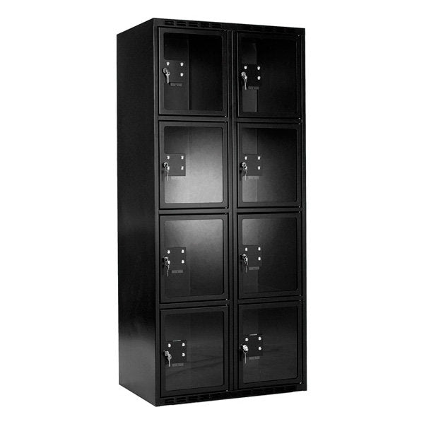 Shoppingskab til butikker og butikscenter 2x400mm med cylinderlås – image 1