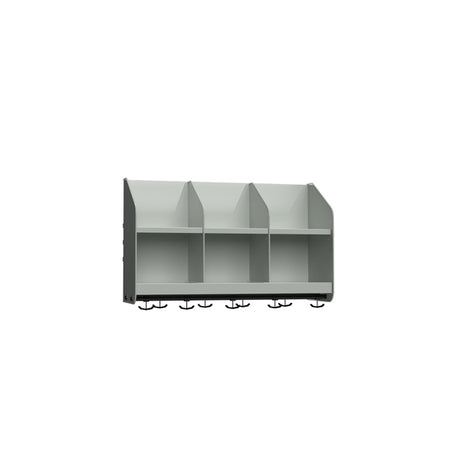 BST Garderobehylde, 3 pladser B750 mm Lys grå – image 1