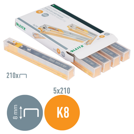 Hæftekassette 26/8 K8 t/40 ark (5x210)