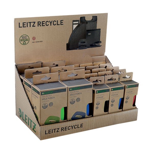 Hæftemaskine recycle t/25ark rød