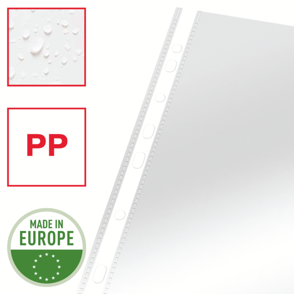 Lomme 75my PP glasklar A4 TÅ(10)