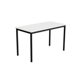 Bord Combi 200, 1200x600 mm Højde 720 mm Hvid  laminat på sort understel – image 1