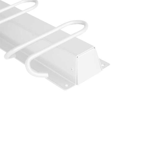 Endeafslutning støvleophæng + knagerække, hvid – image 1