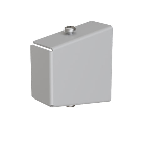 Endeafslutning støvleophæng + knagerække, alugrå – image 1