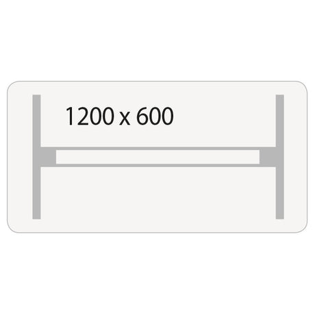 Hæve-sænkebord DNA, Birk 1200x600 mm 2-ben/Alugrå