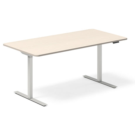 Hæve-sænkebord DNA, Birk 1600x800 mm 2-ben/Alugrå