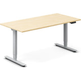 Hæve-sænkebord DNA, Birk 1600x800 mm 2-ben/Alugrå – image 1