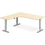 Hæve-sænkebord DNA, Birk 1800x1800 mm Venstre 3-ben/Alugrå – image 1