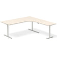 Hæve-sænkebord DNA, Birk 2000x2000 mm Højre 3-ben/Alugrå