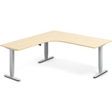 Hæve-sænkebord DNA, Birk 1800x2000 mm Venstre 3-ben/Alugrå – image 2