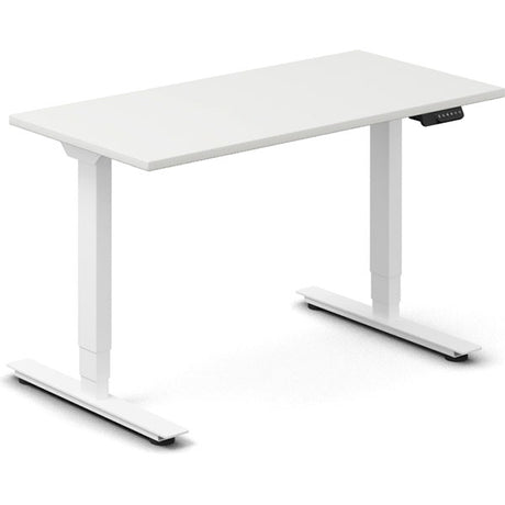 Hæve-sænkebord DNA, Hvid 1200x600mm 2-ben/Hvid