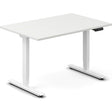 Ergoff Hæve-sænkebord DNA, Hvid 1200x800mm 2-ben/Hvid – Hæve/sænkeborde