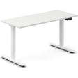 Ergoff Hæve-sænkebord DNA, Hvid 1400x600mm 2-ben/Hvid – Hæve/sænkeborde